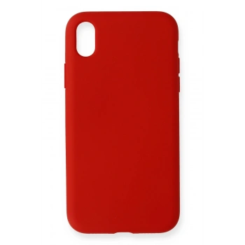 Mey İthalat®   iPhone XR Kılıf Nano içi Kadife Silikon - Kırmızı