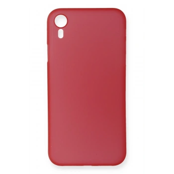Mey İthalat®   iPhone XR Kılıf PP Ultra İnce Kapak - Kırmızı