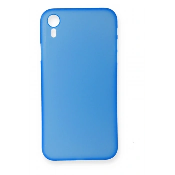 Mey İthalat®   iPhone XR Kılıf PP Ultra İnce Kapak - Mavi