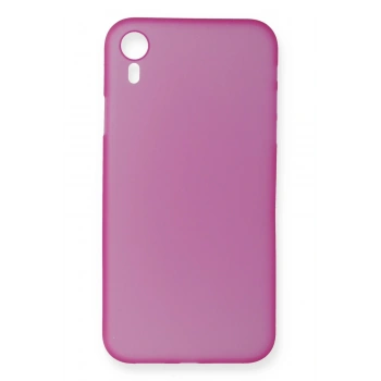 Mey İthalat®   iPhone XR Kılıf PP Ultra İnce Kapak - Pembe