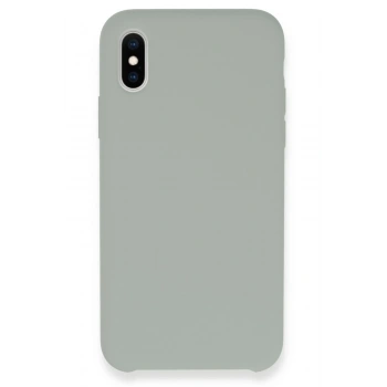 Mey İthalat®   iPhone XS Max Kılıf Lansman Legant Silikon - Açık Gri