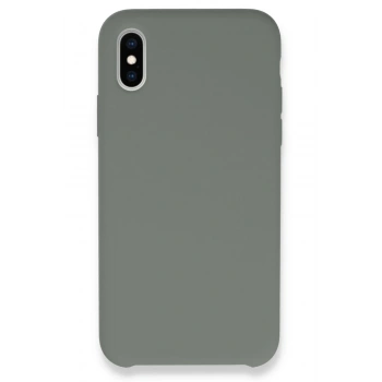 Mey İthalat®   iPhone XS Max Kılıf Lansman Legant Silikon - Gri