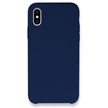 Mey İthalat®   iPhone XS Max Kılıf Lansman Legant Silikon - Lacivert