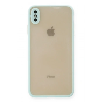 Mey İthalat®   iPhone XS Max Kılıf Montreal Silikon Kapak - Turkuaz