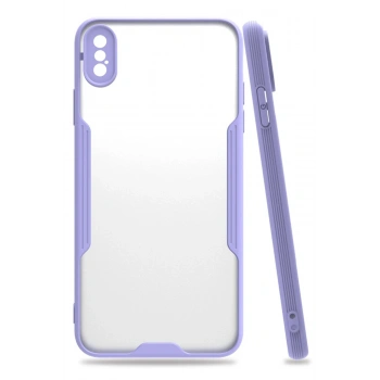 Mey İthalat®   iPhone XS Max Kılıf Platin Silikon - Lila