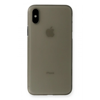 Mey İthalat®   iPhone XS Max Kılıf PP Ultra İnce Kapak - Gri