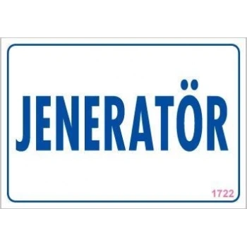 Mey İthalat® Jeneratör Uyarı Levhası 17,5x25 KOD:1722