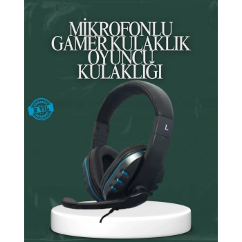Mey İthalat® Kablolu Gaming Headset – Net Ses Ayrımı ve Ayarlanabilir Konfor