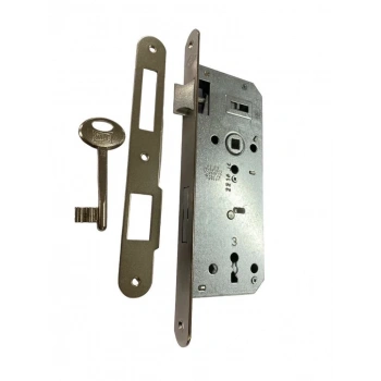 Mey İthalat® Kale Oval 151 R 40 mm Nikel Oda Kapı Kilidi