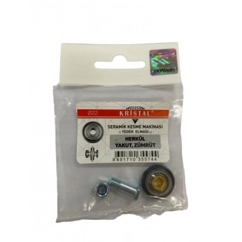 Mey İthalat® Kristal 35574 Herkül Yakut Zümrüt Yedek Seramik Elması