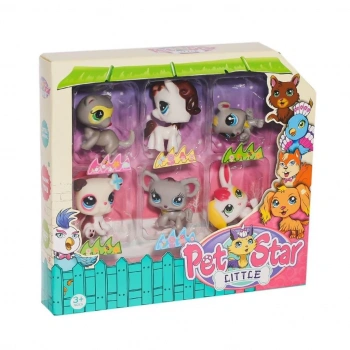 Mey İthalat® KZL-3046A3 Pet Star 6lı ş Seti - Oyuncak