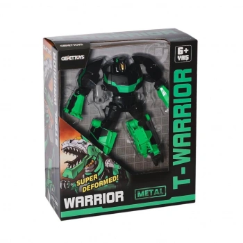 Mey İthalat®  LJ1653 Metal Gövdeli Dönüşebilen Robot -Gepettoys