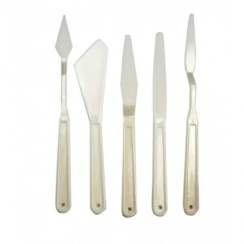 Mey İthalat® Luna Beyaz Spatula Seti 5 Parça