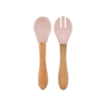Mey İthalat® Mama Kaşığı ve Çatal Seti Pinky Pink