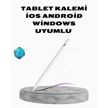 Mey İthalat® Manyetik Dokunmatik Kalem – Bluetooth Gerektirmeyen, Type-C Şarjlı, iPad ve Android Uyumlu Hassas Stylus