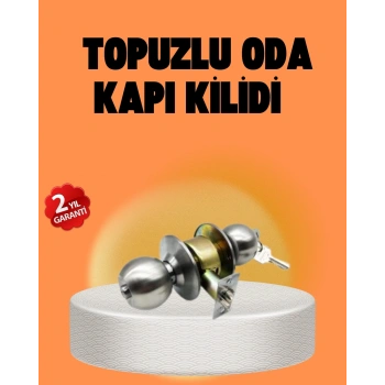 Mey İthalat® Mat Renk Topuzlu Kapı Kilidi – Giriş Tipi