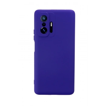 Mey İthalat®   Mi 11T Pro Kılıf Nano içi Kadife Silikon - Mor