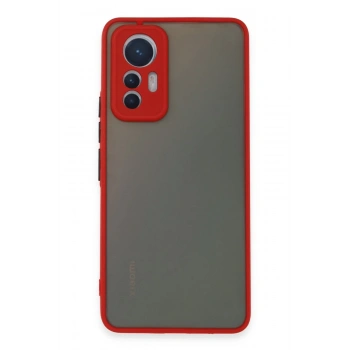 Mey İthalat®   Mi 12 Lite Kılıf Montreal Silikon Kapak - Kırmızı