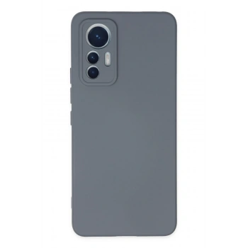 Mey İthalat®   Mi 12 Lite Kılıf Nano içi Kadife Silikon - Gri