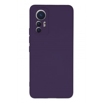 Mey İthalat®   Mi 12 Lite Kılıf Nano içi Kadife Silikon - Mor