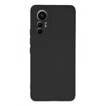 Mey İthalat®   Mi 12 Lite Kılıf Nano içi Kadife Silikon - Siyah