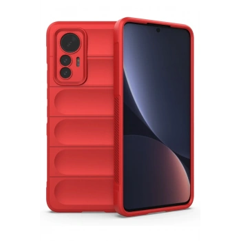 Mey İthalat®   Mi 12 Lite Kılıf Optimum Silikon - Kırmızı