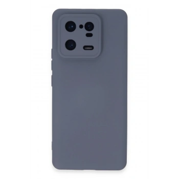 Mey İthalat®   Mi 13 Pro Kılıf Nano içi Kadife Silikon - Gri