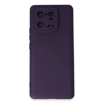Mey İthalat®   Mi 13 Pro Kılıf Nano içi Kadife Silikon - Mor