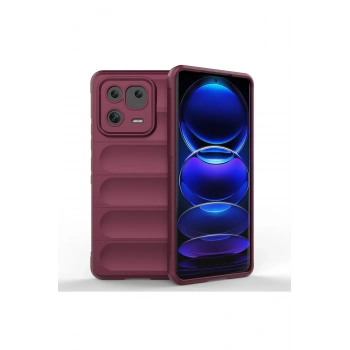 Mey İthalat®   Mi 13 Pro Kılıf Optimum Silikon - Bordo