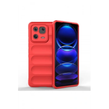 Mey İthalat®   Mi 13 Pro Kılıf Optimum Silikon - Kırmızı