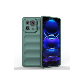 Mey İthalat®   Mi 13 Pro Kılıf Optimum Silikon - Koyu Yeşil