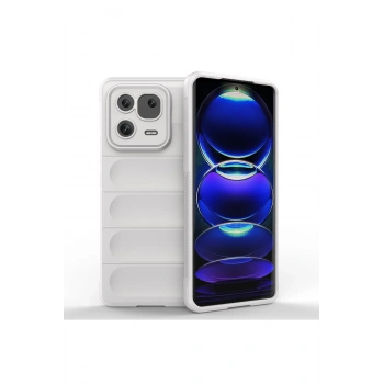 Mey İthalat®   Mi 13 Pro Kılıf Optimum Silikon - Krem
