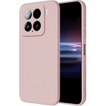 Mey İthalat® Mi 15 Kılıf Nano içi Kadife Silikon - Pudra