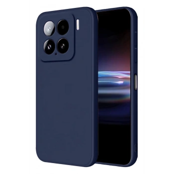 Mey İthalat® Mi 15 Pro Kılıf Nano içi Kadife Silikon - Lacivert