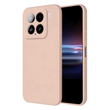 Mey İthalat® Mi 15 Pro Kılıf Nano içi Kadife Silikon - Pudra