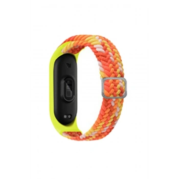 Mey İthalat®   Mi Band 4 Star Kordon - Turuncu-Sarı