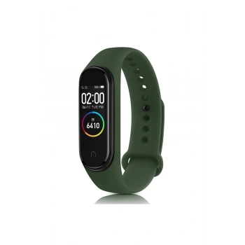 Mey İthalat®   Mi Band 7 Klasik Kordon - Haki Yeşil