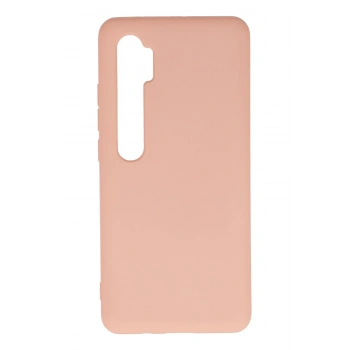 Mey İthalat® Mi Note 10 Lite Kılıf Nano içi Kadife Silikon - Pudra