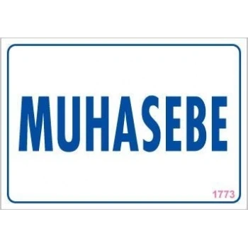 Mey İthalat® Muhasebe Uyarı Levhası 17,5x25 KOD:1773