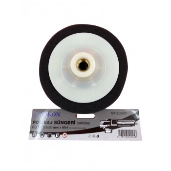 Mey İthalat® Nikon 12550SY Polisaj Süngeri 125 mm Siyah Yumuşak