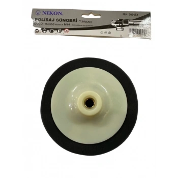 Mey İthalat® Nikon 15050SY Polisaj Süngeri 150 mm Siyah Yumuşak