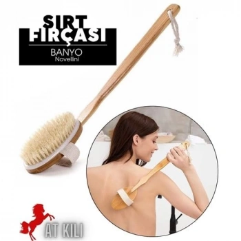 Mey İthalat® Novellini Doğal Banyo Sırt ve Selülit Fırçası
