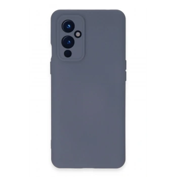 Mey İthalat®  One Plus 9 Kılıf Nano içi Kadife Silikon - Gri