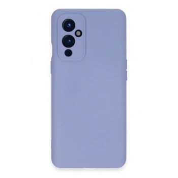 Mey İthalat®  One Plus 9 Kılıf Nano içi Kadife Silikon - Lila