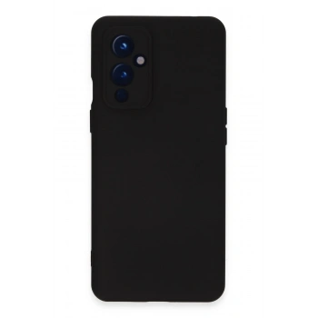 Mey İthalat®  One Plus 9 Kılıf Nano içi Kadife Silikon - Siyah
