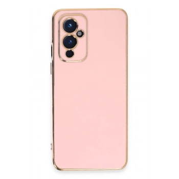 Mey İthalat®  One Plus 9 Kılıf Volet Silikon - Pembe