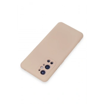 Mey İthalat®  One Plus 9 Pro Kılıf Nano içi Kadife Silikon - Pudra