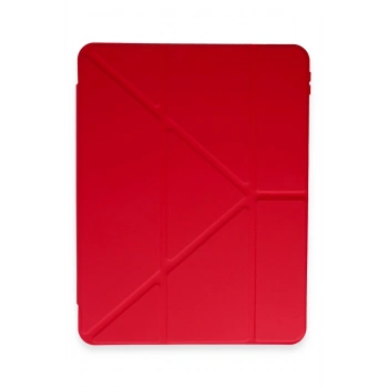 Mey İthalat®   Pad 6 Kılıf Kalemlikli Mars Tablet Kılıfı - Kırmızı