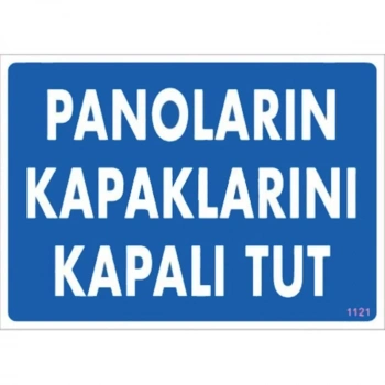 Mey İthalat® Panoların Kapaklarını Kapalı Tut Levhası 25x35 KOD:1121