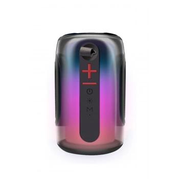 Mey İthalat®  Pluse 8 RGB Kablosuz Hoparlör - Siyah